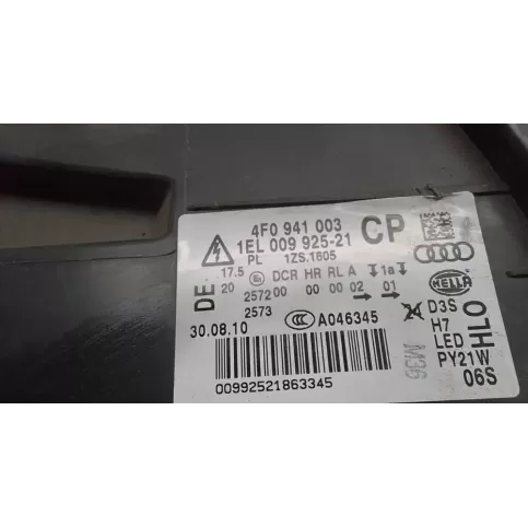 00992521863345 фара передняя Audi A6 S6 C6 4F 2008