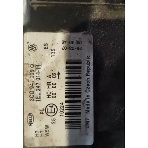 3C0947005Q фара передняя Volkswagen PASSAT B6 2007