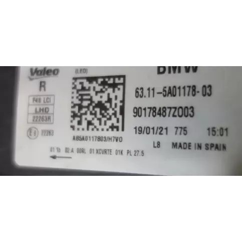 5A01178 фара передня BMW X1 F48 F49 2015