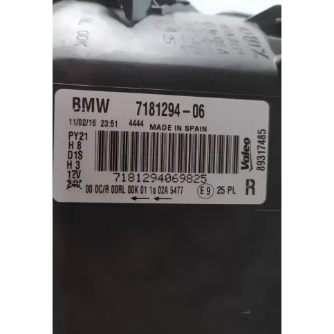 7181294 фара передняя BMW 1 E81 E87 2007