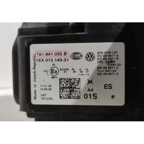 761941035B фара передняя Volkswagen Touareg III 2019