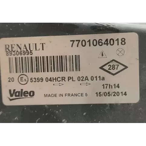 89306995 фара передня Renault Megane II 2003