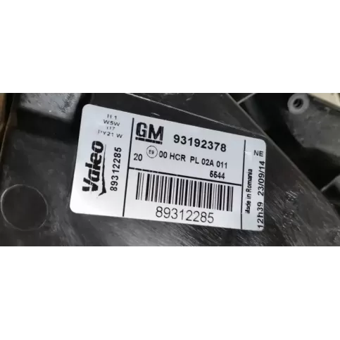 89312285 фара передня Opel Vectra C 2008