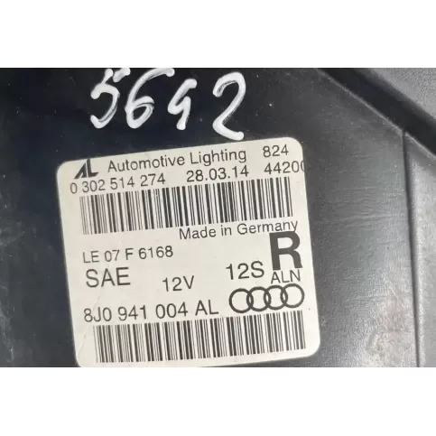 8J0941004AL фара передня Audi TT TTS Mk2 2009