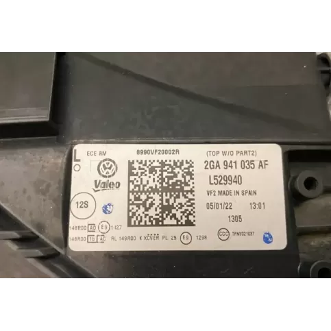 L529940 фара передняя Volkswagen T-Roc 2022