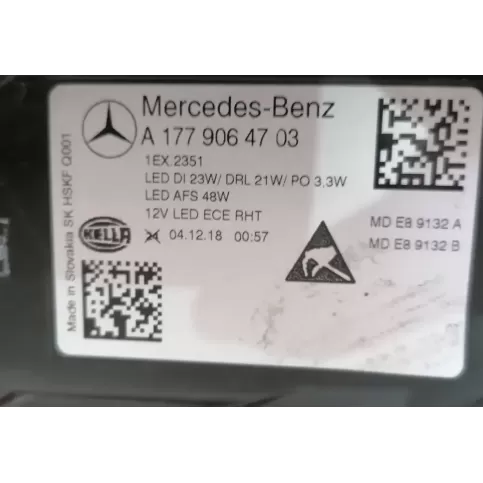 MDE89132A фара передняя Mercedes-Benz A W177 2018