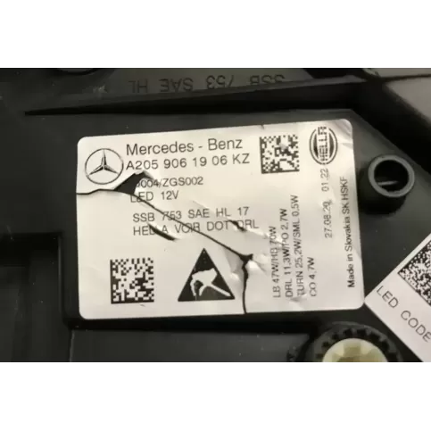 004ZGS002 фара передняя Mercedes-Benz CLA C118 X118 2020