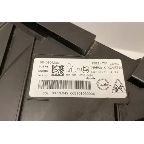 00510109999S фара передня Opel Grandland X 2022