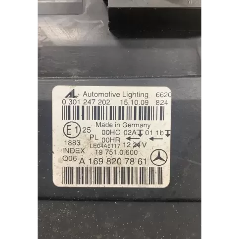 0301247202 фара передняя Mercedes-Benz B W245 2009