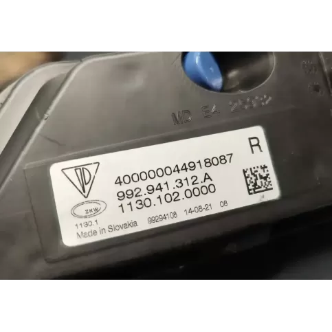 11301020000 фара передняя Porsche 911 992 2022