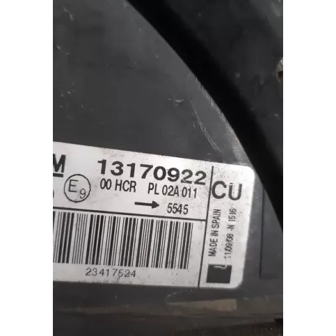 13170922 фара передняя Opel Astra H 2006
