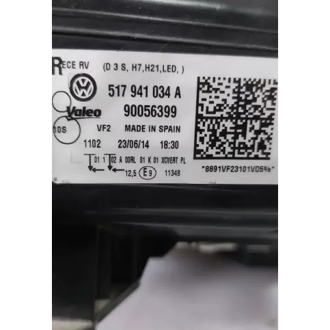 517941034A фара передня Volkswagen Golf Sportsvan 2016