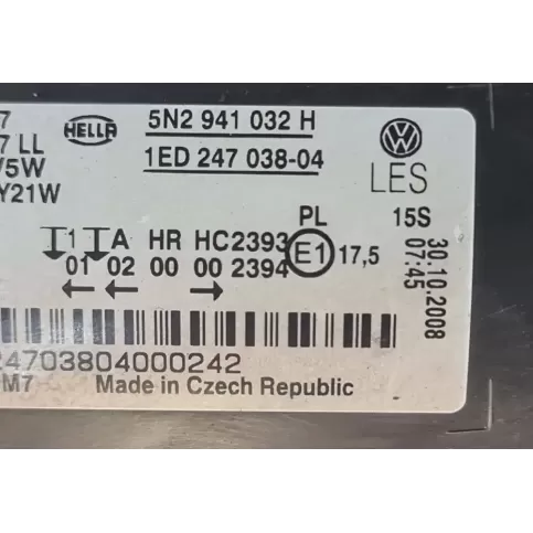 5N2941032H фара передня Volkswagen Tiguan 2008
