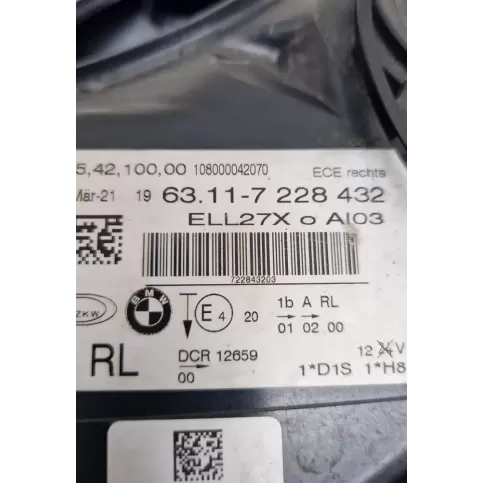 6554210000 фара передня BMW 7 F01 F02 F03 F04 2011