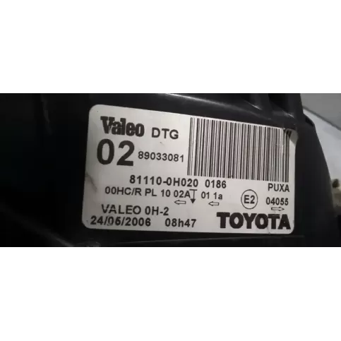 89033081 фара передняя Toyota Aygo AB10 2006