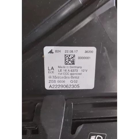 A2229062305 фара передняя Mercedes-Benz S W222 2019