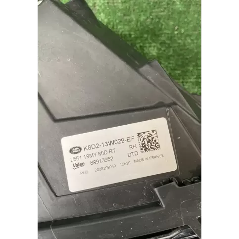 K8D213W029EF фара передняя Land Rover Range Rover Evoque L551 2018