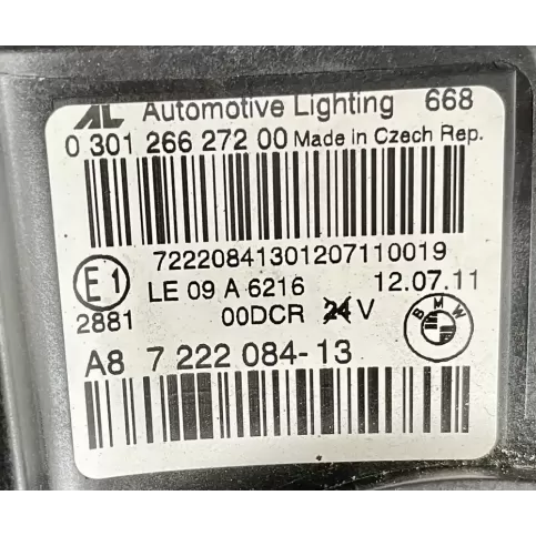 LE09A6216 фара передняя BMW 6 F12 F13 2013