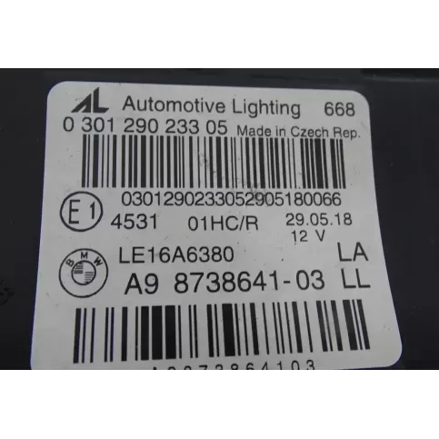 LE16A6380 фара передняя BMW 2 F46 2015
