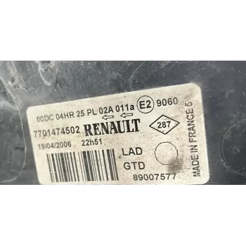 19042006 фара передняя Renault Laguna II 2001