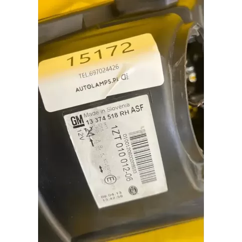 1ZT010012-06 фара передня Opel Astra J 2015