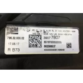 651970000000XX фара передня Opel Astra K 2017