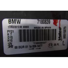 7180839 фара передняя BMW 1 E81 E87 2008