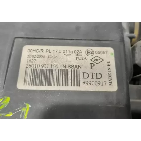 89900917 фара передняя Nissan Note (E11) 2006