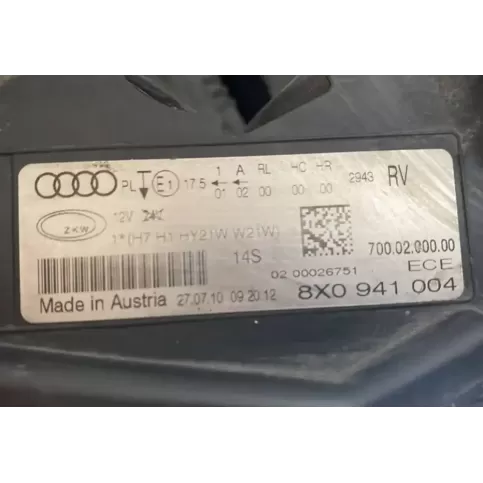 8X0941005 фара передняя Audi A1 2013