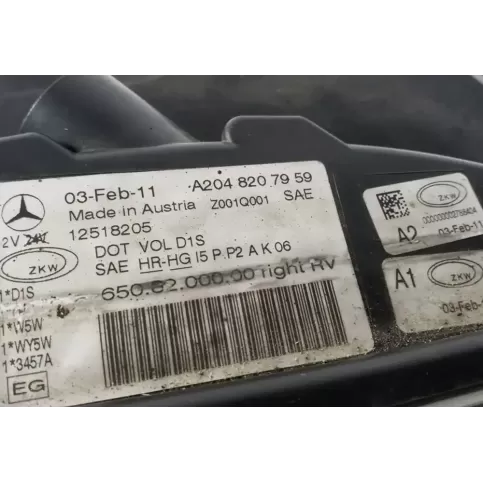 A2048207959 фара передняя Mercedes-Benz GLK (X204) 2011