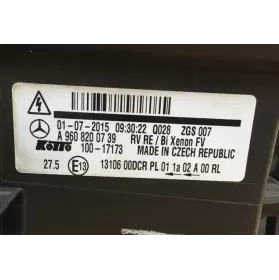 1310600DCR фара передняя Mercedes-Benz Actros 2015
