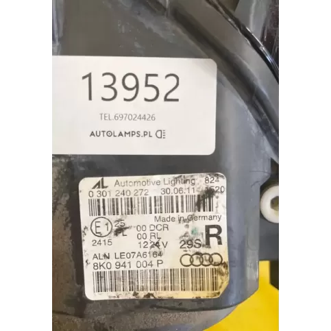 13952 фара передняя Audi A4 S4 B8 8K 2008