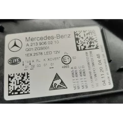 2139060201 фара передняя Mercedes-Benz E W213 1900