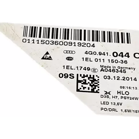 4G0941044C фара передня Audi A6 S6 C7 4G 2015