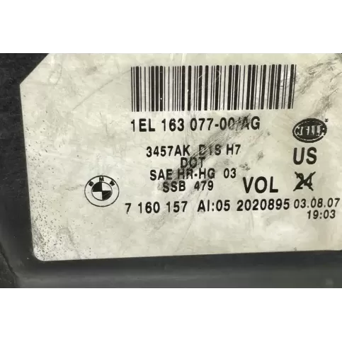 7160157 фара передняя BMW 5 E60 E61 2007