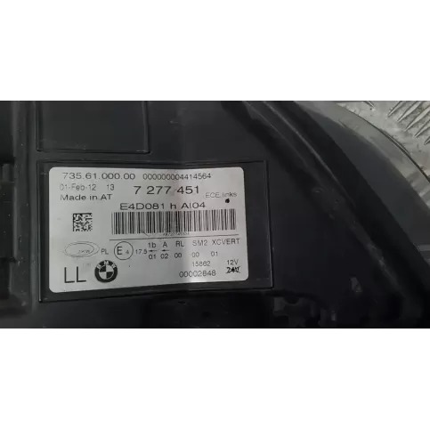 7356100000 фара передня BMW X6 E71 2012