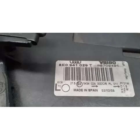 89309495 фара передня Audi A4 S4 B6 8E 8H 2005