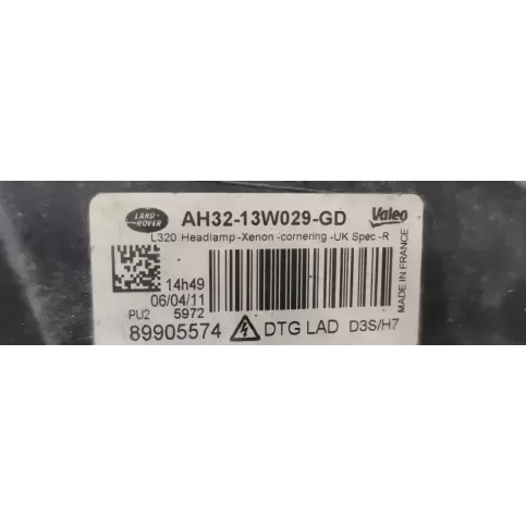 89905574 фара передняя Land Rover Range Rover Sport L320 2011
