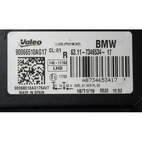 90066510AG17 фара передняя BMW X1 F48 F49 2015
