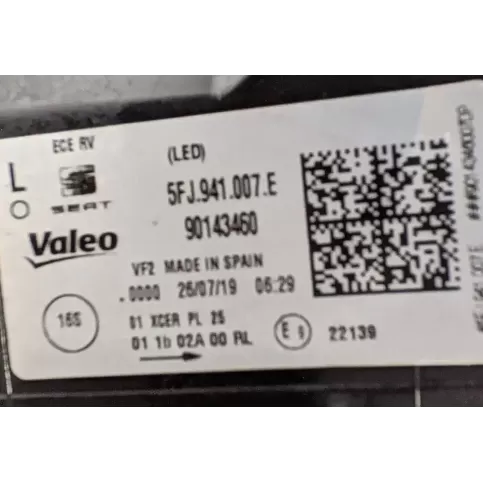 90143460 фара передняя Seat Tarraco 2019