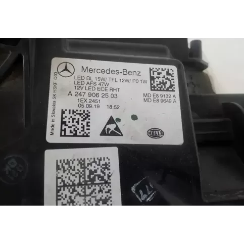 A2479062503 фара передня Mercedes-Benz B W247 2019