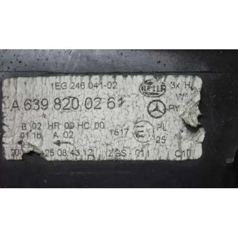 A6398200262 фара передняя Mercedes-Benz Vito Viano W639 2003