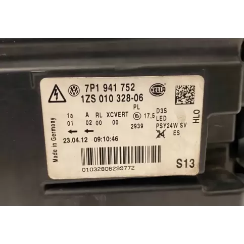 01032806299772 фара передняя Volkswagen Touareg II 2012