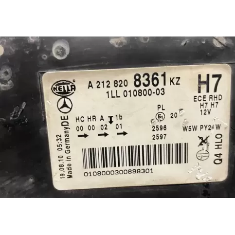 0108000300898301 фара передняя Mercedes-Benz E W212 2010
