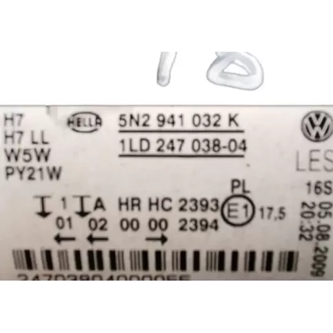 1LD24703804 фара передняя Volkswagen Tiguan 2011