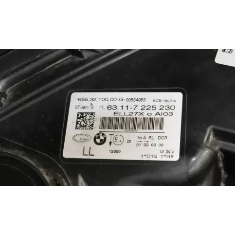 63117225230 фара передня BMW 7 F01 F02 F03 F04 2004