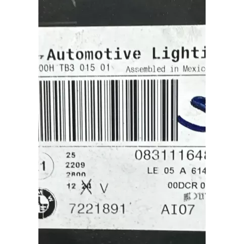 7221891 фара передняя BMW X5 E70 2007