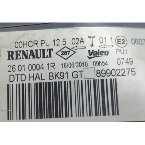 89902275 фара передняя Renault Laguna III 2009