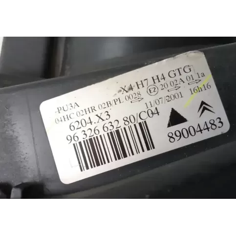 9632663280C04 фара передняя Citroen C5 2004