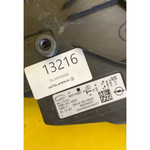 9840159980 фара передня Opel Mokka 2012